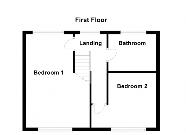 Floor Plan Image for 2 Bedroom Semi-Detached House for Sale in Aysgarth Drive, Wakefield