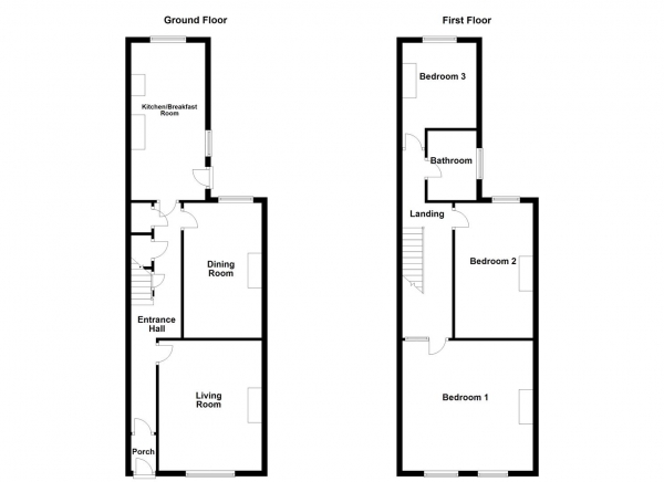 Floor Plan Image for 3 Bedroom Semi-Detached House for Sale in Leeds Road, Wakefield