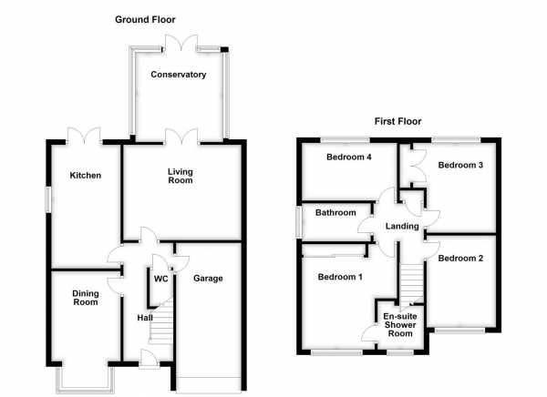 Floor Plan Image for 4 Bedroom Detached House for Sale in Thornes Moor Road, Wakefield