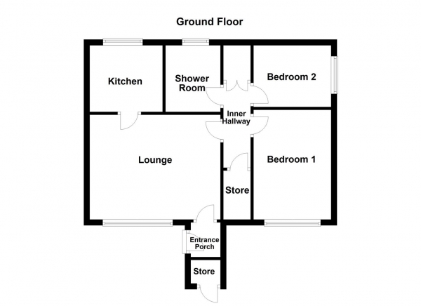 Floor Plan Image for 2 Bedroom Ground Flat for Sale in Sandal Hall Mews, Wakefield