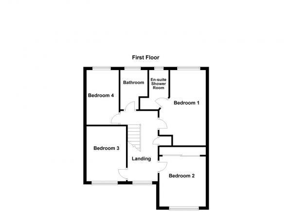 Floor Plan for 4 Bedroom Detached House for Sale in Hopewell Way, Crigglestone, WF4, 3PU -  &pound335,000