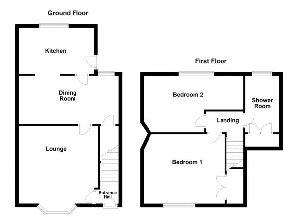 Floor Plan Image for 2 Bedroom Town House for Sale in Beechwood Avenue, Wakefield