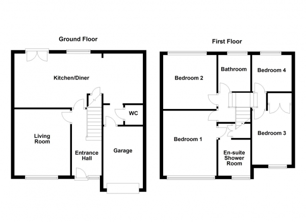 Floor Plan Image for 4 Bedroom Detached House for Sale in Lyndale Drive, Wrenthorpe, Wakefield