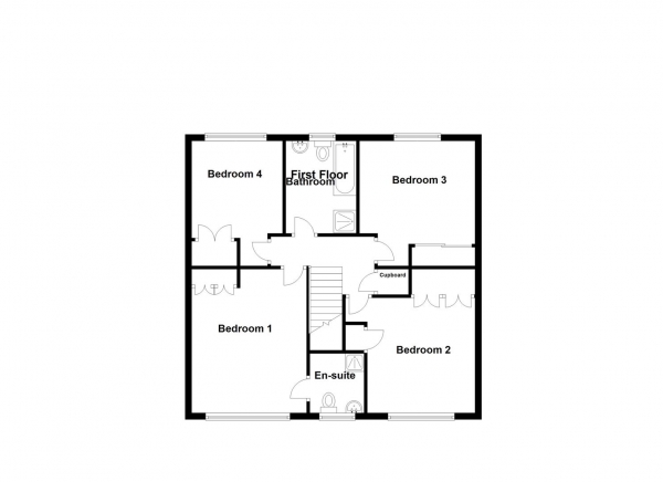 Floor Plan Image for 4 Bedroom Detached House for Sale in Prince Albert Road, Wakefield
