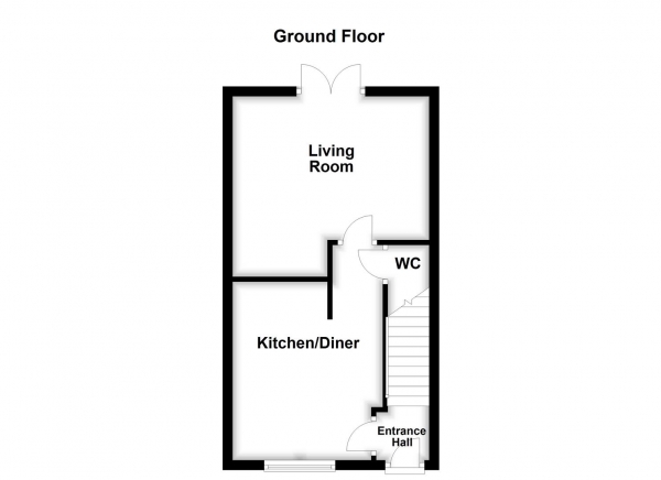 Floor Plan Image for 2 Bedroom Semi-Detached House for Sale in Milton Road, Wakefield