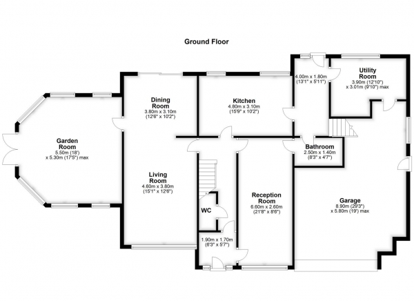 Floor Plan Image for 5 Bedroom Detached House for Sale in Cobbler Hall, Bretton, Wakefield