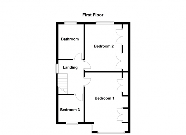 Floor Plan Image for 3 Bedroom Property for Sale in Bromley Mount, Wakefield