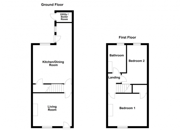 Floor Plan Image for 2 Bedroom Terraced House for Sale in Mount Road, Stanley, Wakefield