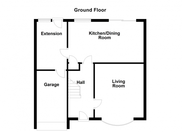 Floor Plan for 3 Bedroom Semi-Detached House for Sale in Newlands Drive, Stanley, Wakefield, WF3, 4DS -  &pound260,000