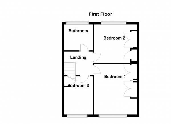 Floor Plan for 3 Bedroom Semi-Detached House for Sale in Newlands Drive, Stanley, Wakefield, WF3, 4DS -  &pound260,000