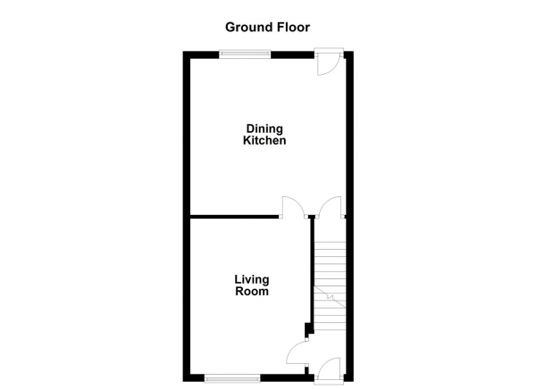 Floor Plan Image for 2 Bedroom Terraced House for Sale in Cliff Road, Crigglestone