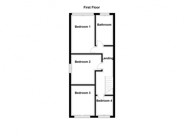 Floor Plan Image for 4 Bedroom End of Terrace House for Sale in Gateways, Wakefield