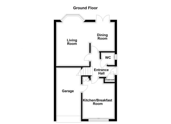 Floor Plan for 3 Bedroom End of Terrace House for Sale in Shancara Court, Tingley, Wakefield, WF3, 1JP -  &pound260,000