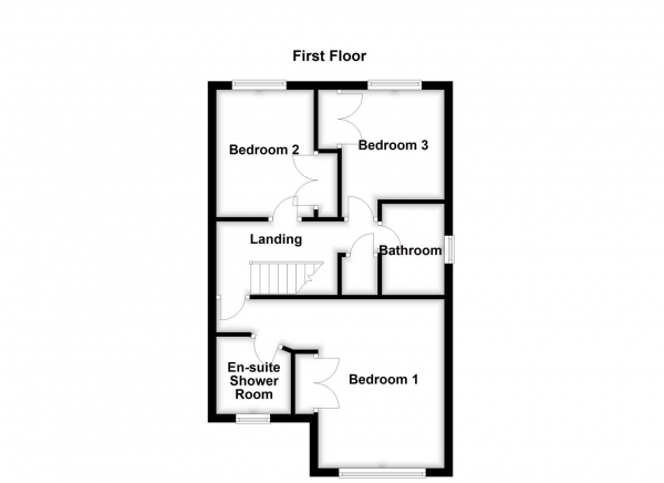 Floor Plan Image for 3 Bedroom End of Terrace House for Sale in Shancara Court, Tingley, Wakefield