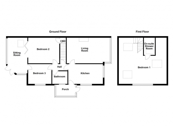 Floor Plan Image for 3 Bedroom Semi-Detached Bungalow for Sale in Lindale Garth, Kirkhamgate, Wakefield