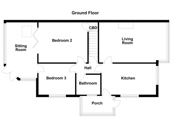 Floor Plan Image for 3 Bedroom Semi-Detached Bungalow for Sale in Lindale Garth, Kirkhamgate, Wakefield