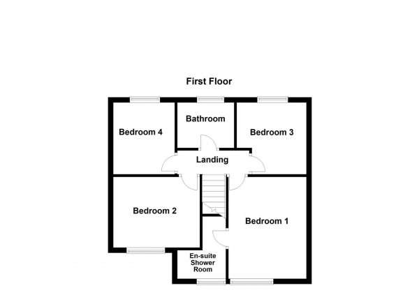 Floor Plan Image for 4 Bedroom Detached House for Sale in High Meadows, The Balk, Walton, Wakefield