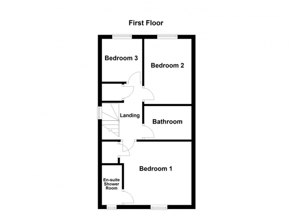 Floor Plan Image for 3 Bedroom Semi-Detached House for Sale in Tree Top Drive, Stanley, Wakefield