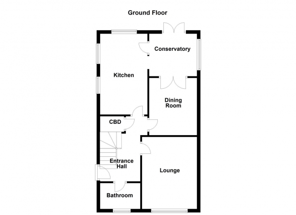 Floor Plan Image for 3 Bedroom Semi-Detached Bungalow for Sale in Fishponds Drive, Crigglestone, Wakefield