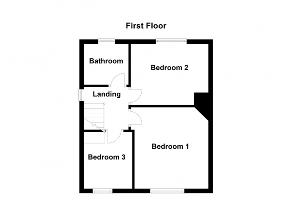 Floor Plan for 3 Bedroom Semi-Detached House for Sale in Major Street, Wakefield, WF2, 7SB -  &pound160,000