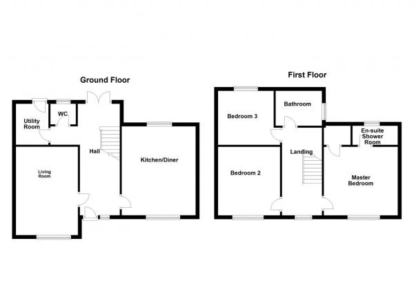 Floor Plan Image for 3 Bedroom Detached House for Sale in Woodthorpe Glades, Sandal, Wakefield