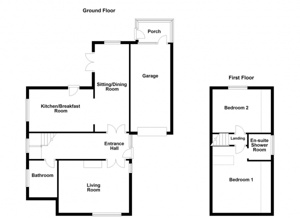 Floor Plan Image for 2 Bedroom Detached House for Sale in Ashley Close, Wrenthorpe, Wakefield