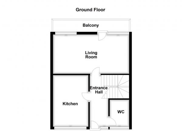 Floor Plan Image for 3 Bedroom Maisonette for Sale in St. Johns Court, Wakefield