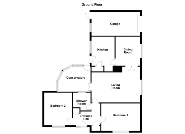 Floor Plan Image for 2 Bedroom Detached Bungalow for Sale in Pledwick Lane, Sandal, Wakefield