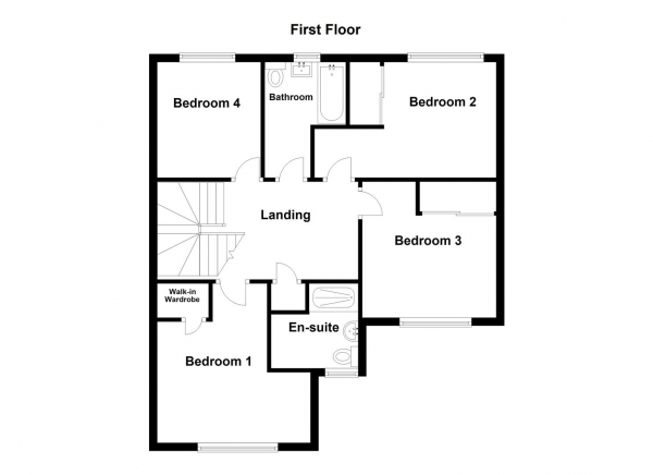 Floor Plan Image for 4 Bedroom Detached House for Sale in Turnstone Close, Newton Hill, Wakefield