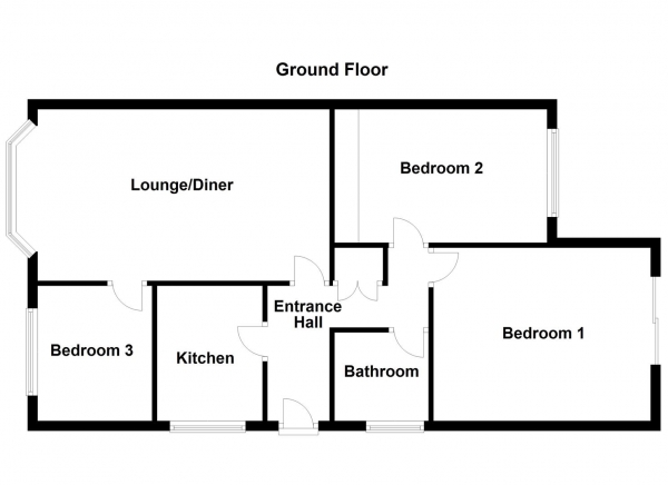 Floor Plan Image for 3 Bedroom Detached Bungalow for Sale in Stillwell Drive, Sandal, Wakefield