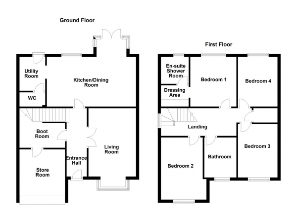 Floor Plan Image for 4 Bedroom Detached House for Sale in Sward Way, Crofton