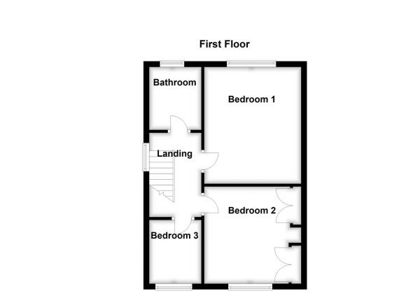 Floor Plan Image for 3 Bedroom Semi-Detached House for Sale in Doncaster Road, Crofton, Wakefield