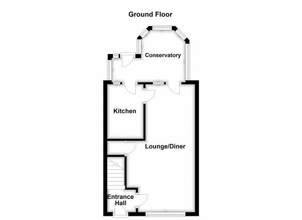 Floor Plan Image for 3 Bedroom End of Terrace House for Sale in Gateways, Wakefield