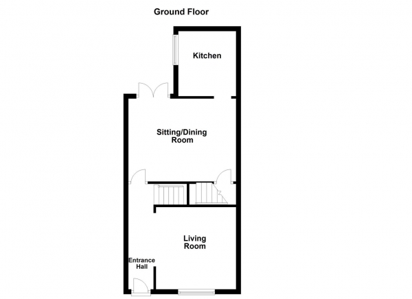 Floor Plan for 2 Bedroom Terraced House for Sale in Clifton Place, Wakefield, WF1 3JH, WF1, 3JH - OIRO &pound179,950