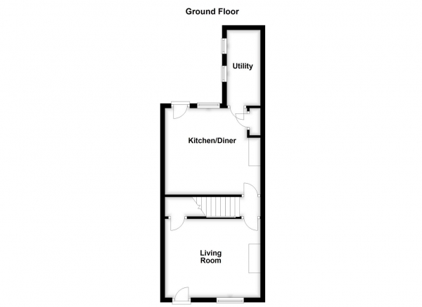 Floor Plan for 3 Bedroom Terraced House for Sale in Plumpton Street, Wakefield, WF2 9RA, WF2, 9RA -  &pound125,000