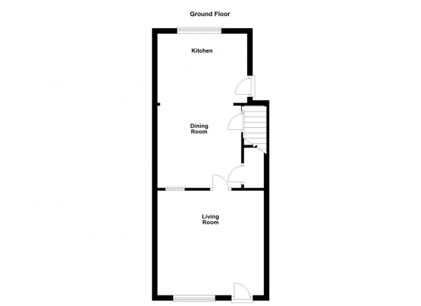 Floor Plan for 2 Bedroom Town House for Sale in Manygates Lane, Wakefield, WF1, 5NT - Guide Price &pound150,000