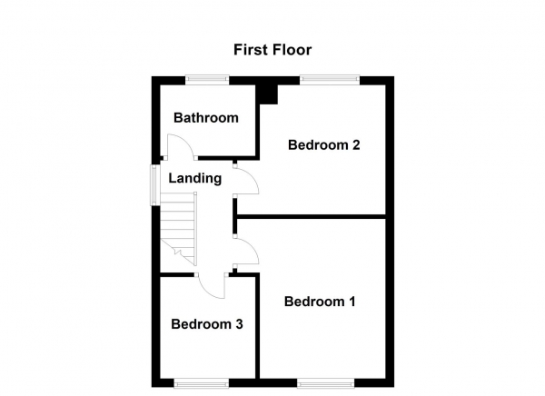 Floor Plan Image for 3 Bedroom Semi-Detached House for Sale in Manor Crescent, Walton