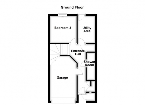 Floor Plan Image for 3 Bedroom Terraced House for Sale in Mill View, Alverthorpe, Wakefield