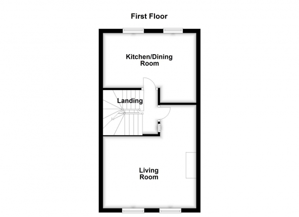 Floor Plan Image for 3 Bedroom Terraced House for Sale in Mill View, Alverthorpe, Wakefield