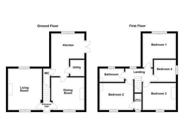 Floor Plan Image for 4 Bedroom Semi-Detached House for Sale in Queen Elizabeth Road, Wakefield