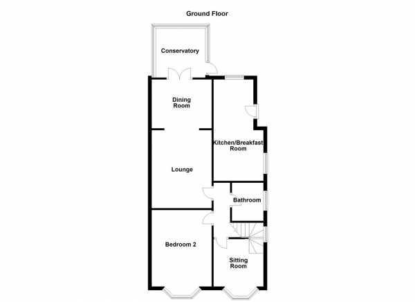 Floor Plan Image for 2 Bedroom Detached Bungalow for Sale in Blacker Lane, Crigglestone, Wakefield