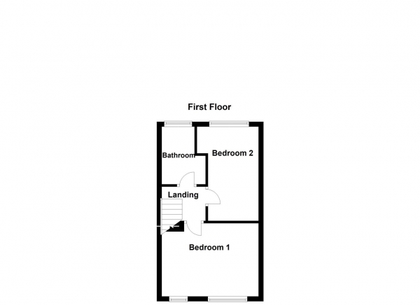 Floor Plan for 2 Bedroom Town House for Sale in Meadowgate Croft, Lofthouse, Wakefield, WF3, 3SS -  &pound200,000