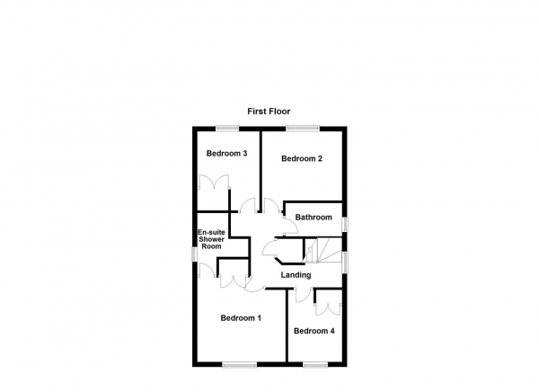 Floor Plan for 4 Bedroom Detached House for Sale in Bramble Court, Outwood, Wakefield, WF1, 2UH -  &pound330,000