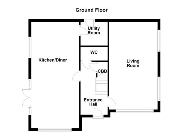 Floor Plan Image for 4 Bedroom Detached House for Sale in Blackwell Crescent, Wakefield