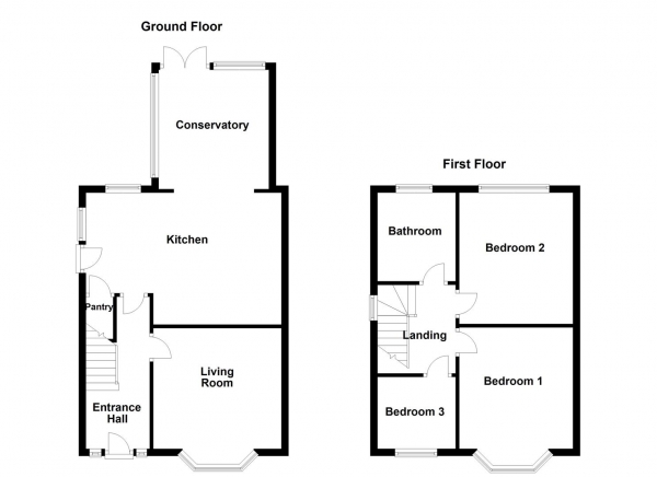 Floor Plan Image for 3 Bedroom Semi-Detached House for Sale in Belle Isle Avenue, Sandal, Wakefield