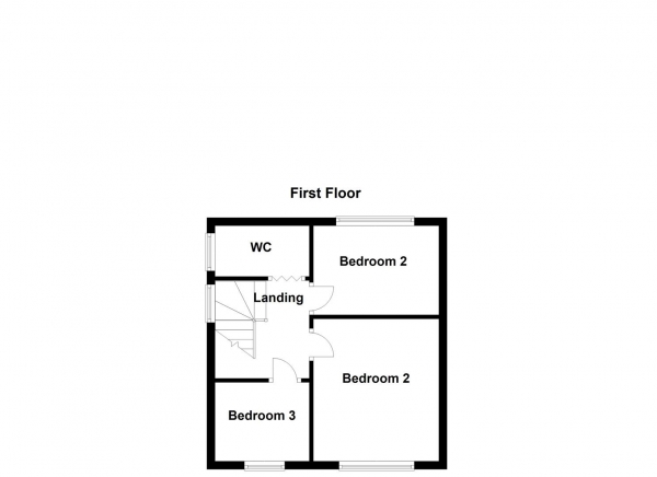 Floor Plan Image for 3 Bedroom Semi-Detached House for Sale in Church View, Crigglestone