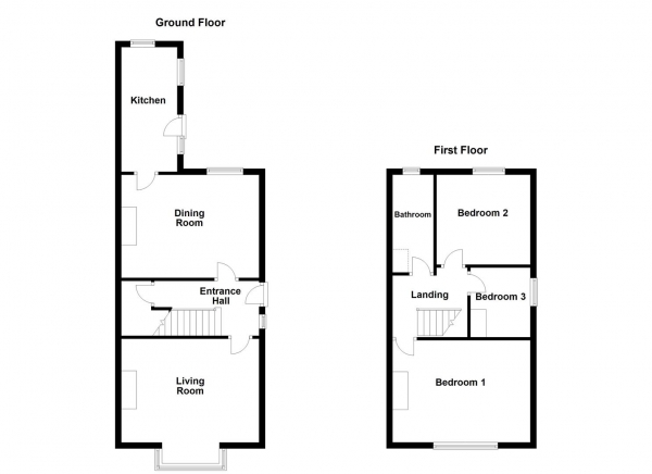 Floor Plan Image for 3 Bedroom Semi-Detached House for Sale in Eden Avenue, Wakefield