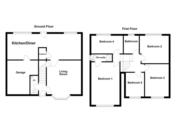 Floor Plan Image for 5 Bedroom Semi-Detached House for Sale in Ruskin Avenue, Wakefield