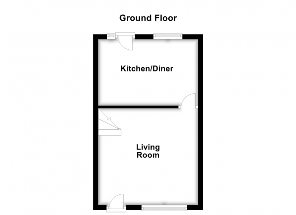 Floor Plan for 2 Bedroom Town House for Sale in Springfield Grange, Wakefield, WF2, 9QA -  &pound135,000