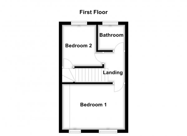 Floor Plan for 2 Bedroom Town House for Sale in Springfield Grange, Wakefield, WF2, 9QA -  &pound135,000